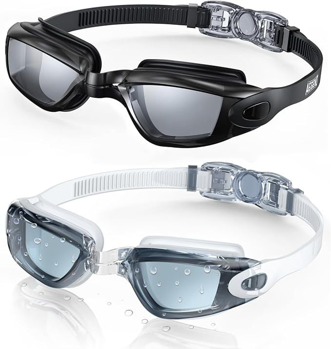 High-quality swimming goggles with anti-fog and UV protection technology Kalsten