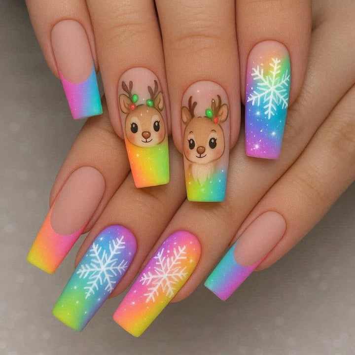 Festive Holiday Nail Art Extensions Kalsten
