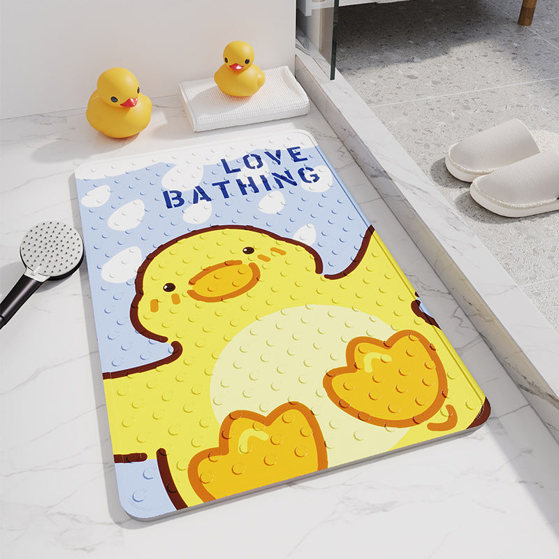 Cute Cat-Themed Bath Mat Kalsten