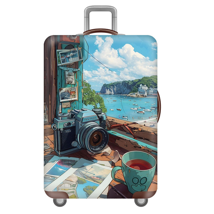 Unisex Hard Shell Suitcase with Dreamy Landscape Design Kalsten