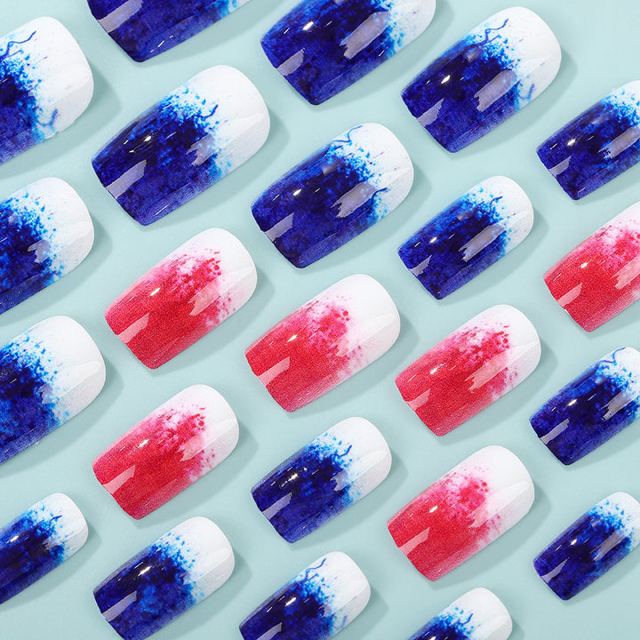 Art nails in creative gradient colors Kalsten