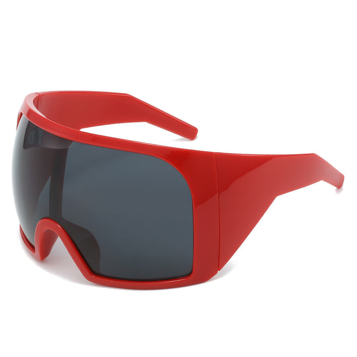 Oversized Shield Sunglasses with Enhanced UV Protection Kalsten