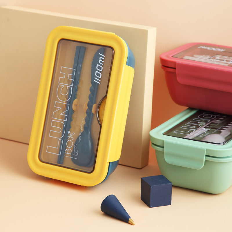 Versatile Food Storage Bento Box with Secure Lid