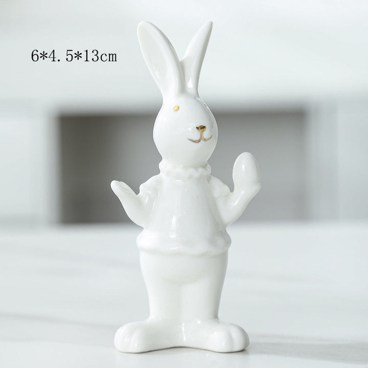 Ceramic Bunny Figurine Kalsten