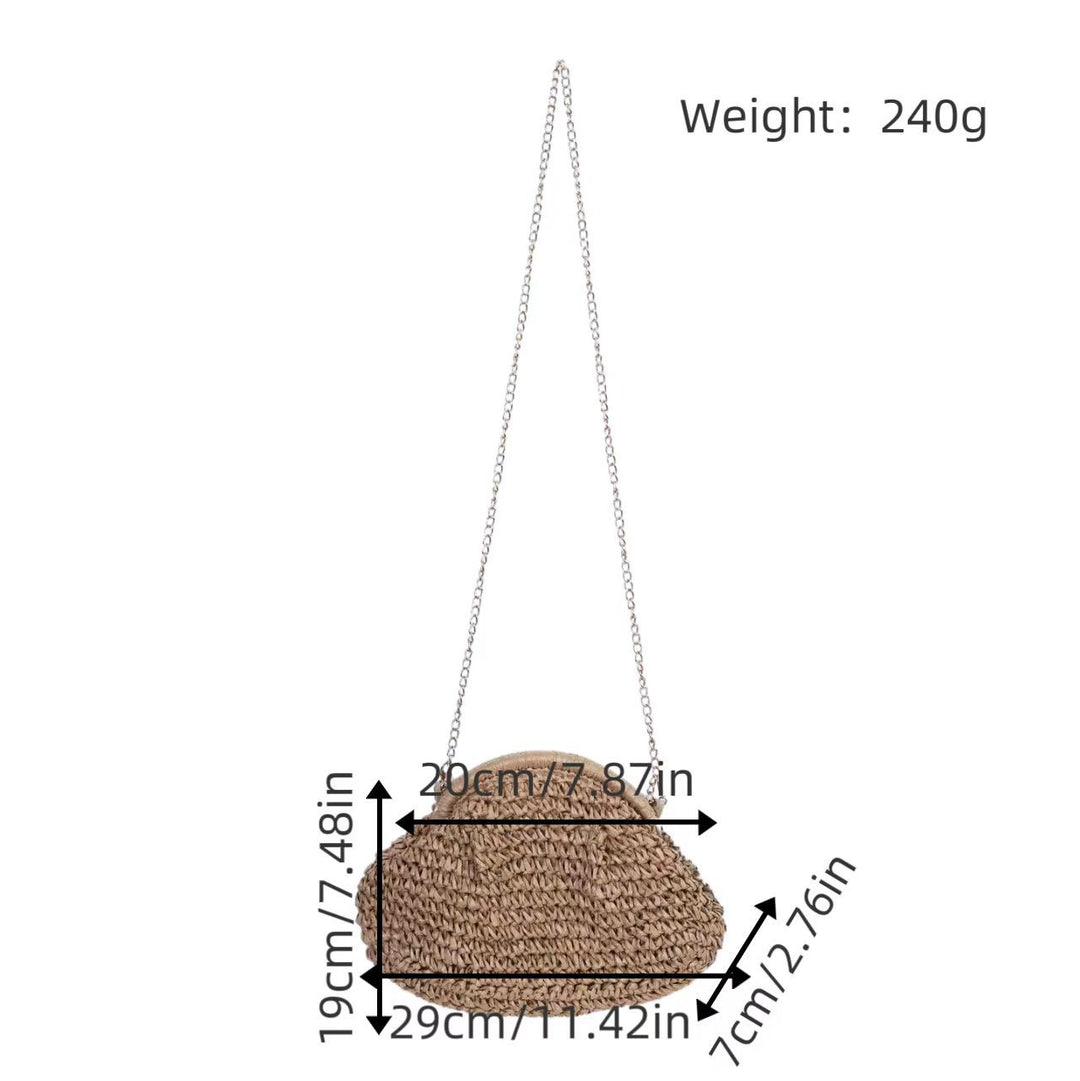 Handcrafted Shoulder Bag Made from Natural Materials Kalsten