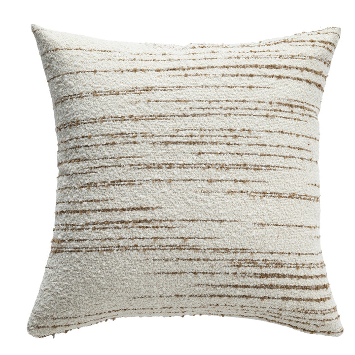 Painted striped decorative cushion