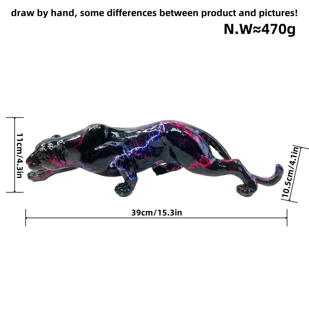 Artistic and colorful animal figure in panther shape Kalsten