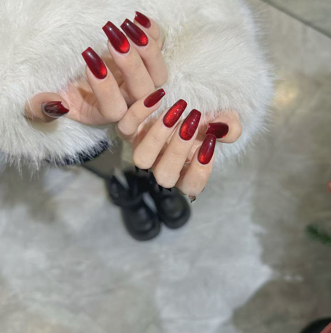 Sparkling Gel Nail Extensions Kalsten