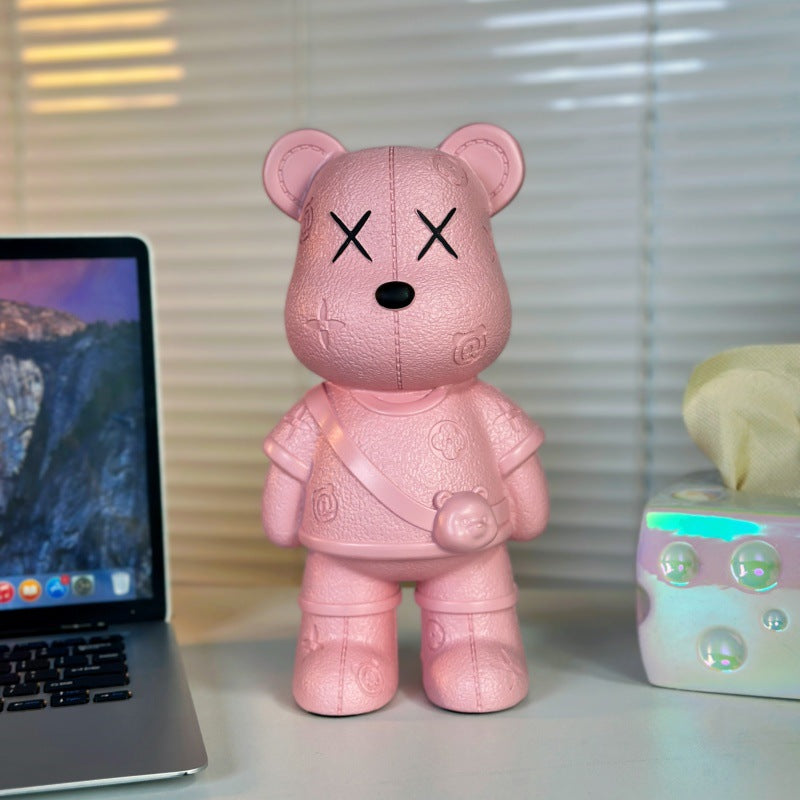 Artistic Bear Figurine for Home Decor Display