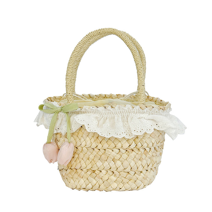 Woven Straw Tote Bag