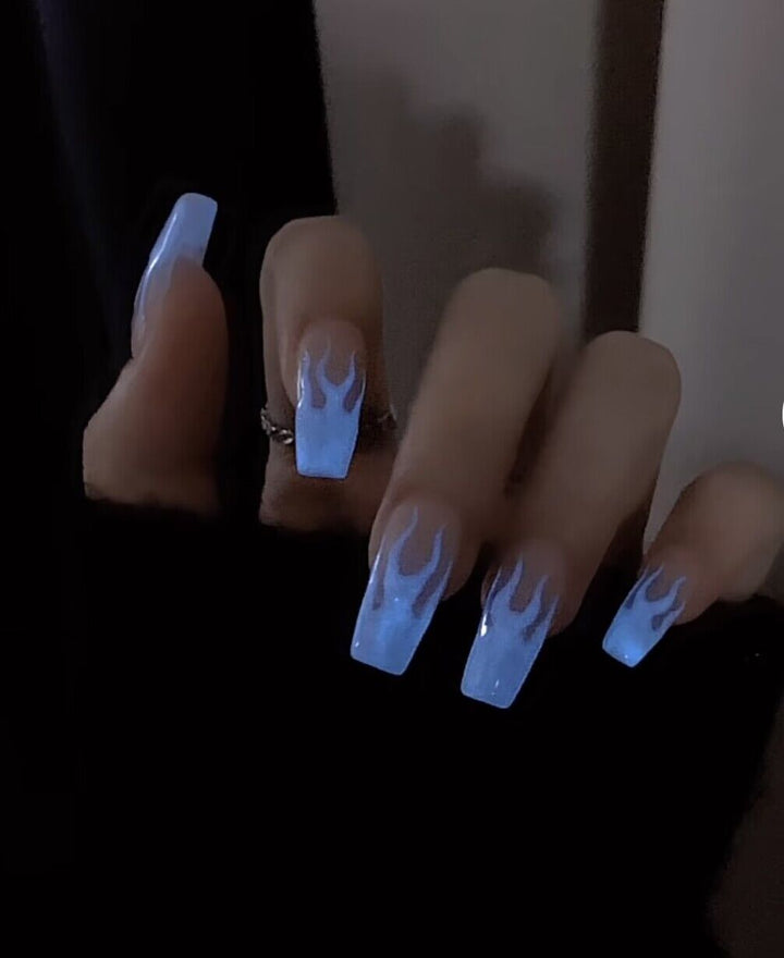 Flame-Design Press-On Nail Set Kalsten