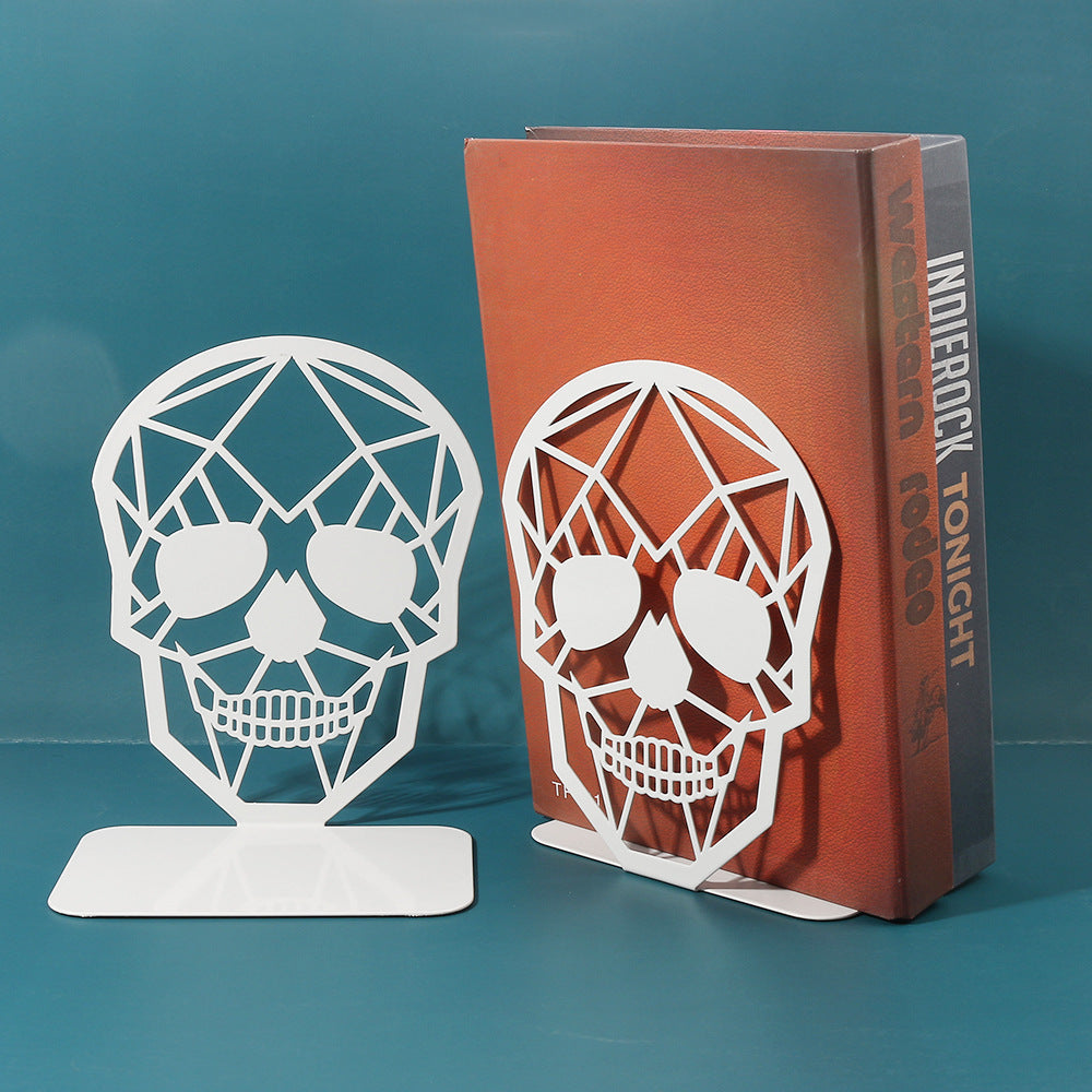 Decorative Skull-Shaped Bookend