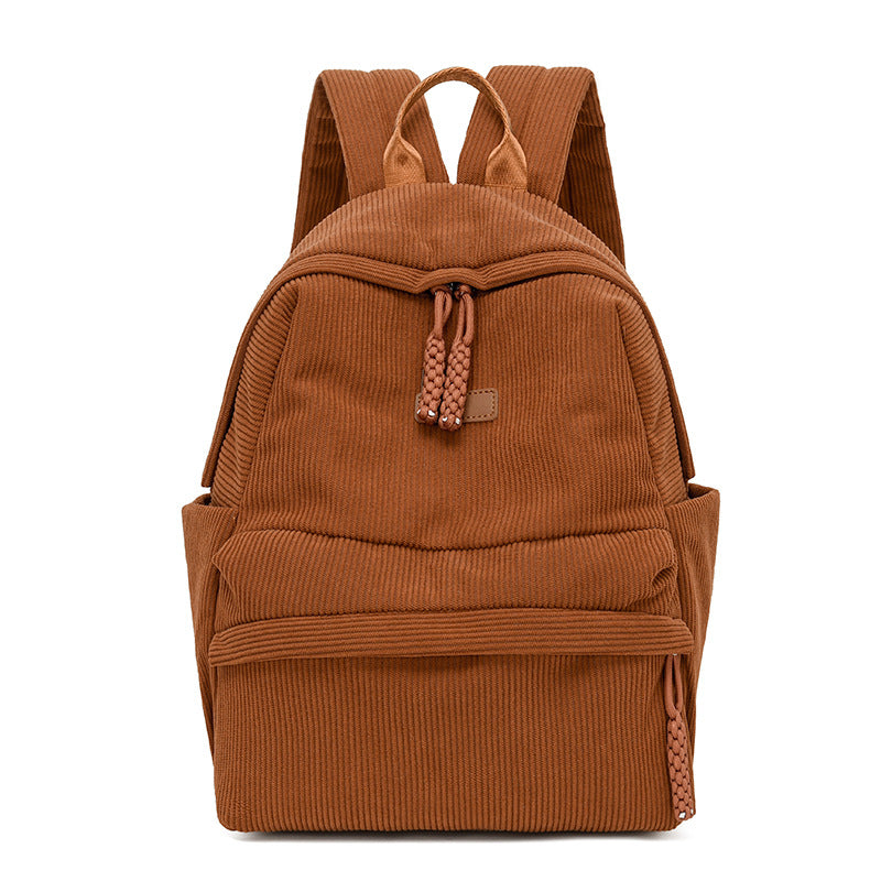 Stylish Corduroy Backpack Kalsten