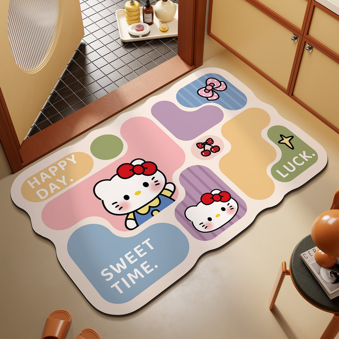 Playful Puzzle-Themed Area Mat