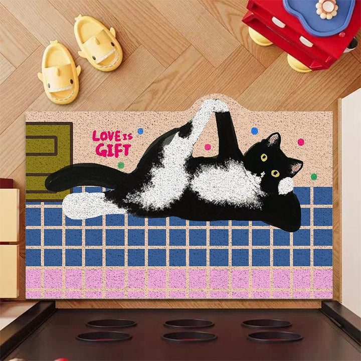 Cat-Themed Decorative Entrance Mat