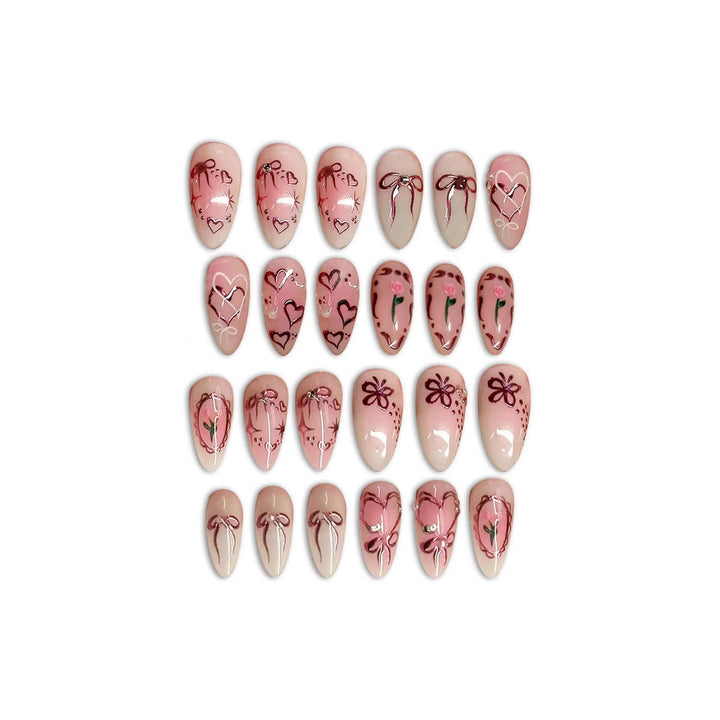 Elegant Artistic Press-On Nail Set Kalsten