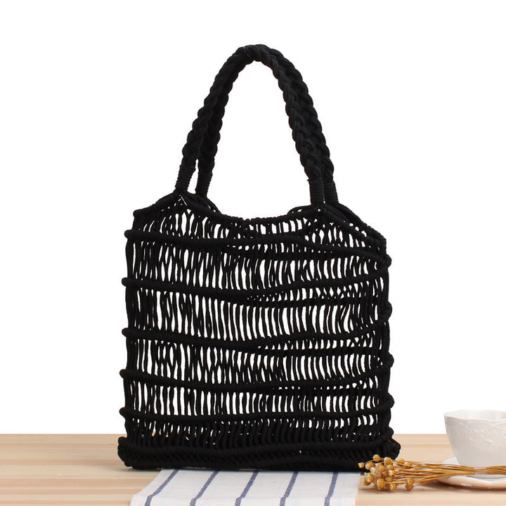 Braided tote bag with inner pouch Kalsten