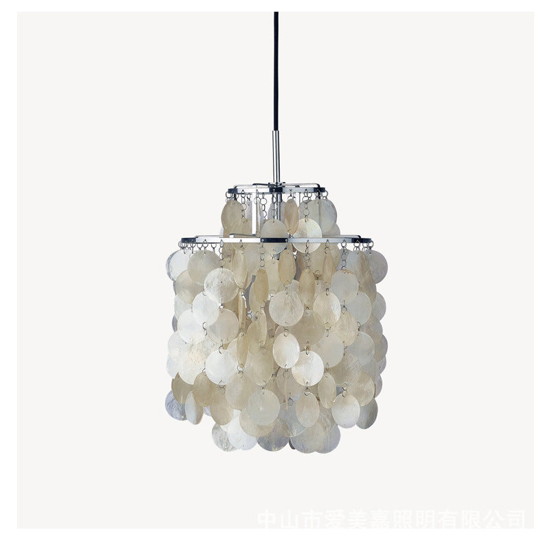 Shell-Inspired Pendant Chandelier