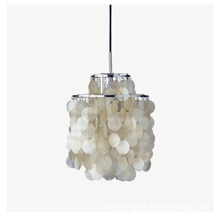 Shell-Inspired Pendant Chandelier