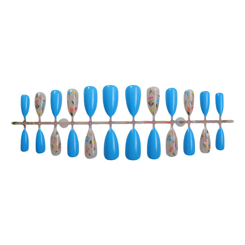 Detailed Floral Design Press-On Nail Set kalsten