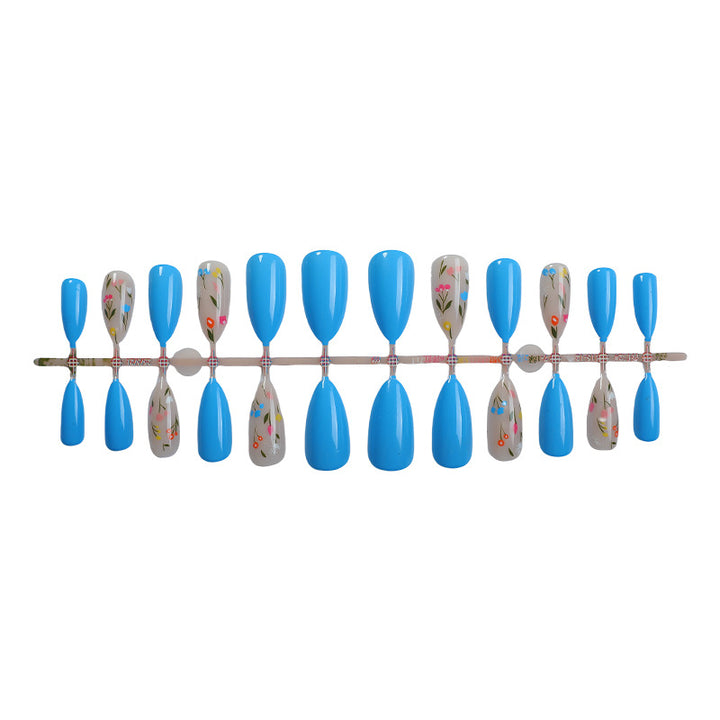 Detailed Floral Design Press-On Nail Set kalsten