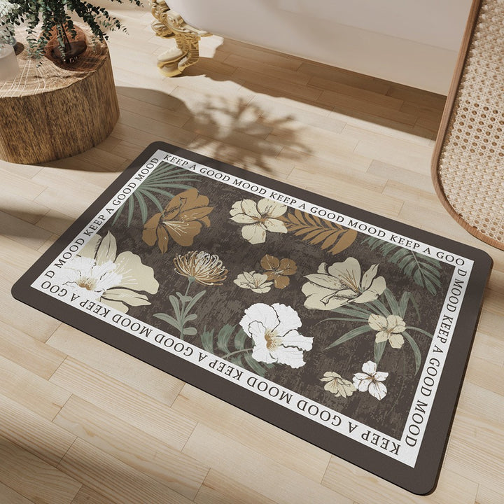 Unisex Marble Pattern Bath Mat Kalsten