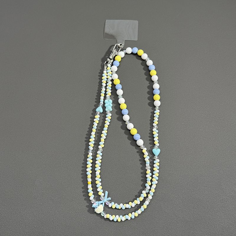 Beaded Eyewear Chain with Butterfly Accents Kalsten
