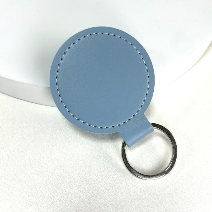Premium Leather Round Keychain Kalsten