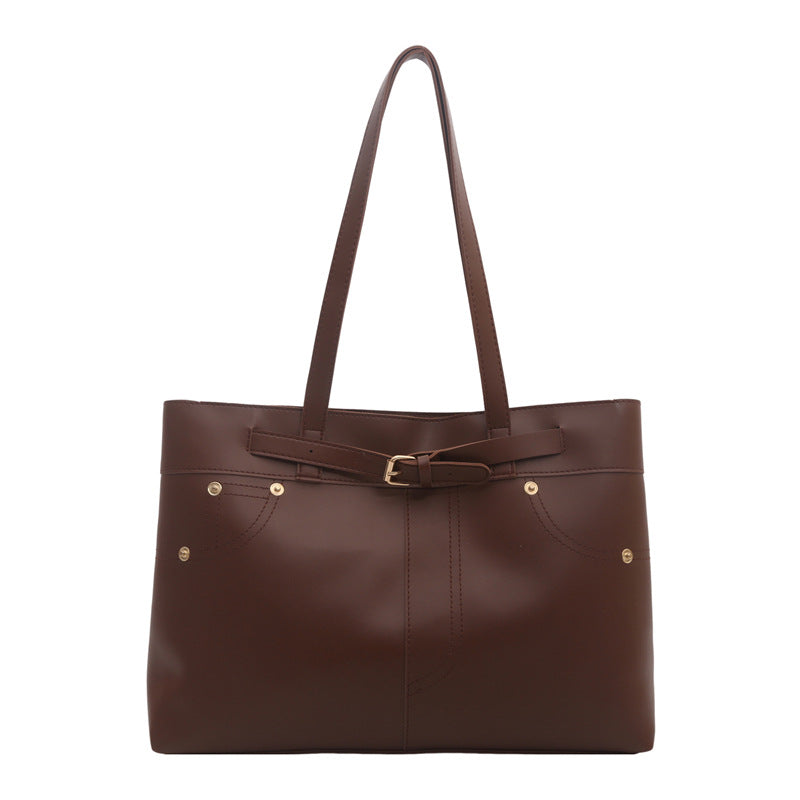 Chic Faux Leather Tote Bag