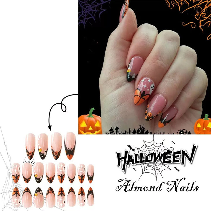Nail art set with creative Halloween designs Kalsten