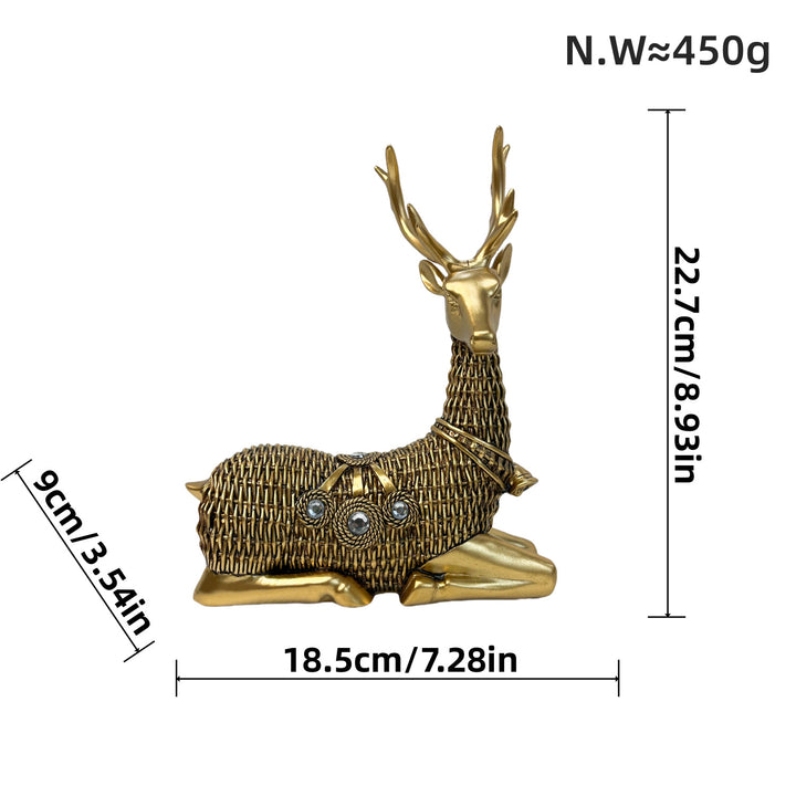 Decorative deer figure with glitter details Kalsten