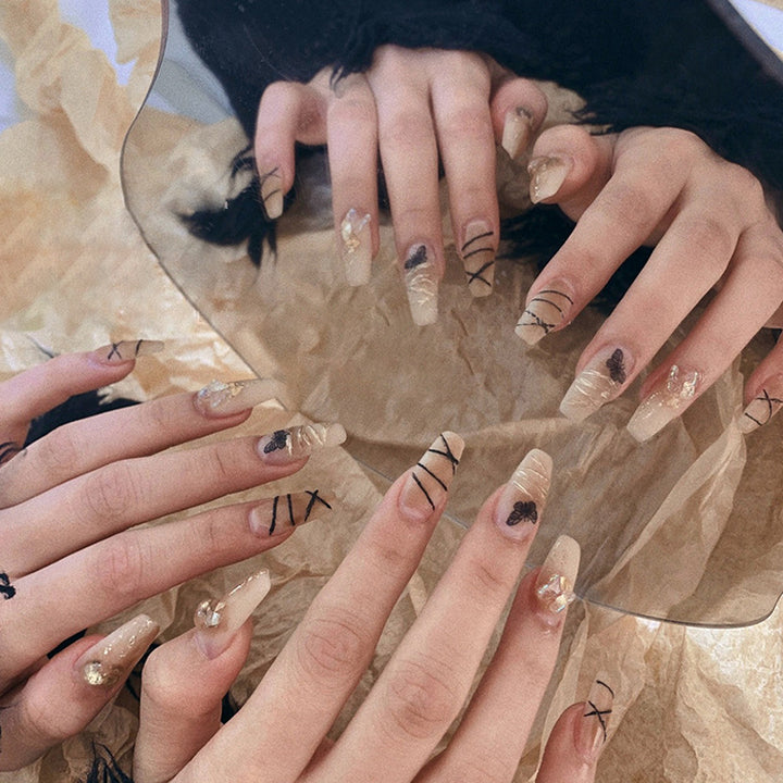 Artful Nail Extensions with Modern Graphics Kalsten