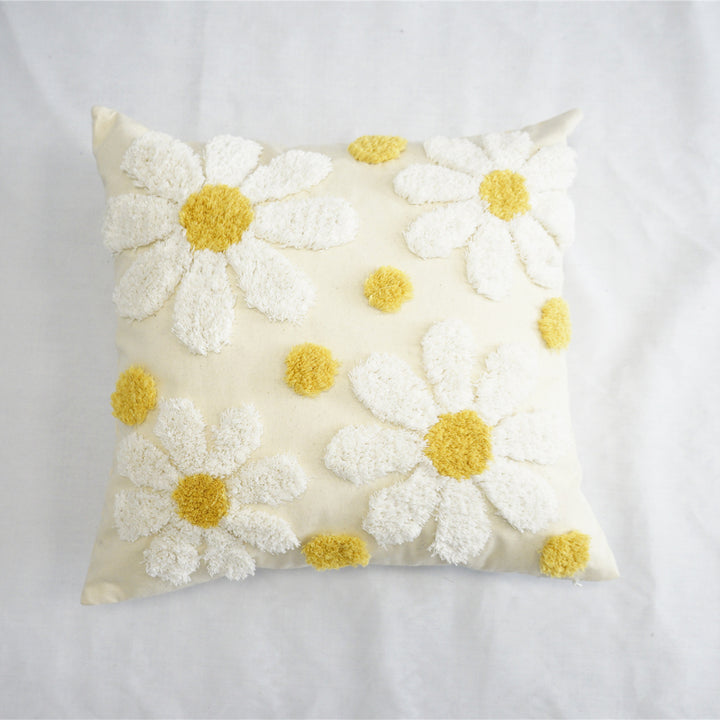 Floral Plush Decorative Throw Pillow