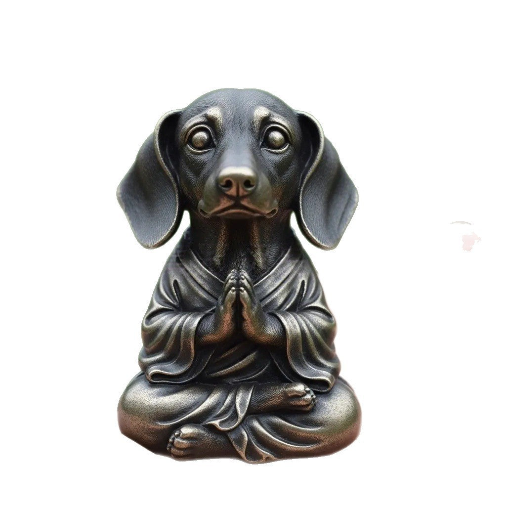 Decorative Meditating Dog Figurine Kalsten