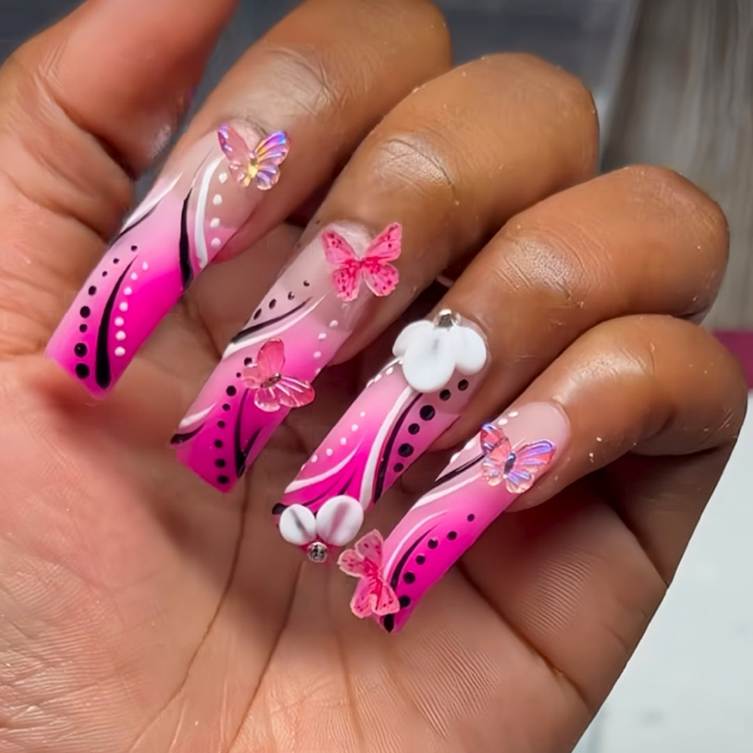 Artistic Butterfly Nail Art Kalsten