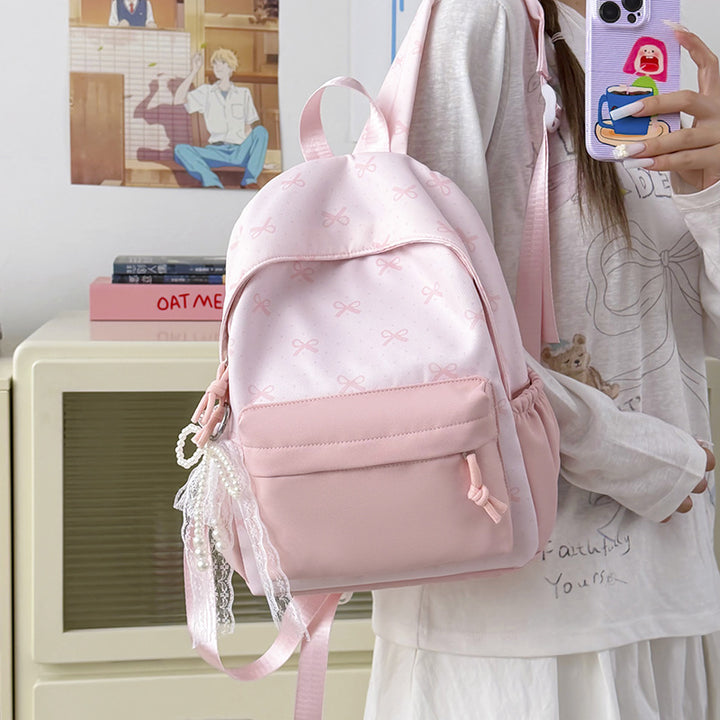 Cute Decorative Bow-Themed Backpack Kalsten