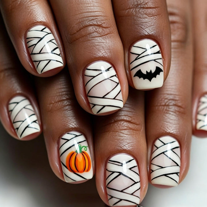 Halloween Artificial Nails with Creepy Designs Kalsten