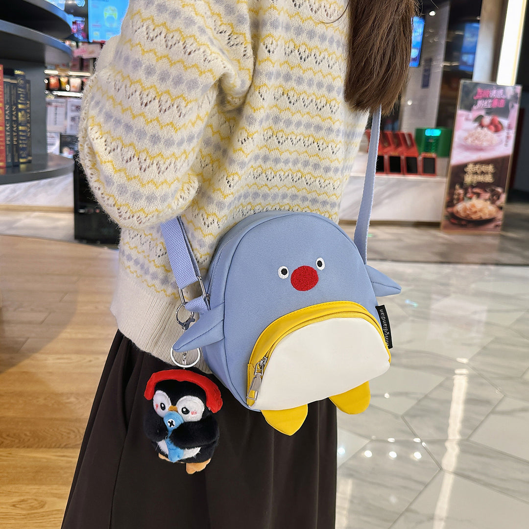Whimsical Penguin-Themed Crossbody Bag