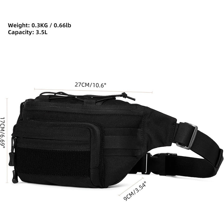 Tactical Waist Bag with Multiple Compartments and Sturdy Attachments Kalsten