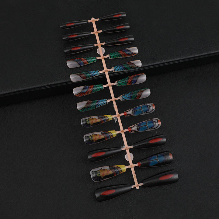 Creative Nail Art with Egyptian Motifs Kalsten