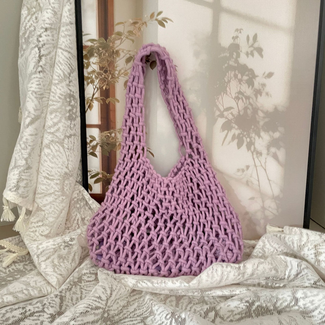 Hand-knotted tote bag with unique design Kalsten