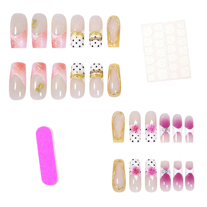 Glamorous Artistic Press-On Nail Extensions Kalsten