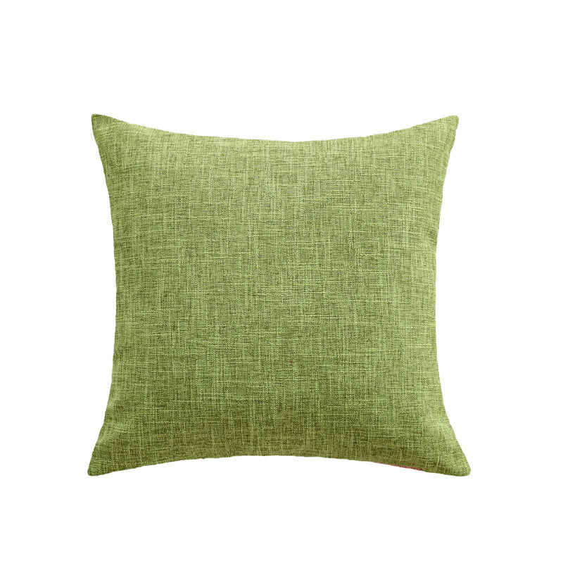 Square decorative cushion cover with fine crosshatch structure and concealed zipper Kalsten