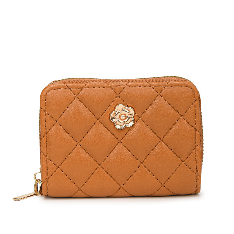 Quilted Zippered Card Holder