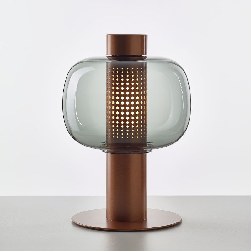 Artistic Table Lamp with Elegant Glass Shade