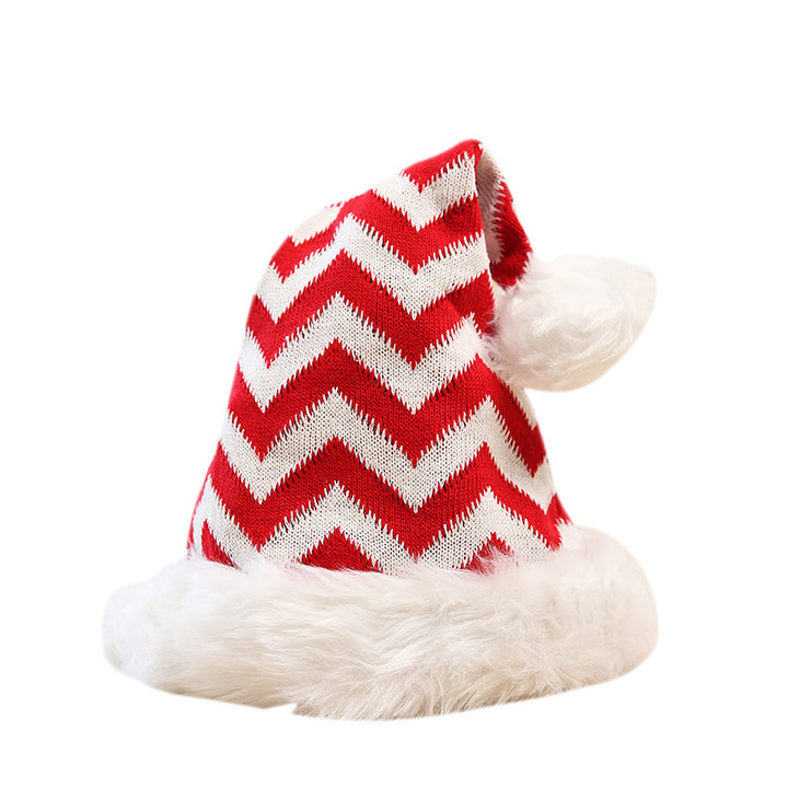 Festive Christmas hat with plush trim