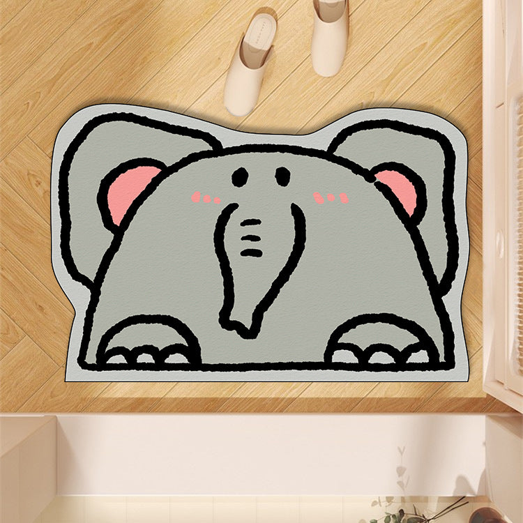 Whale-Shaped Decorative Area Mat