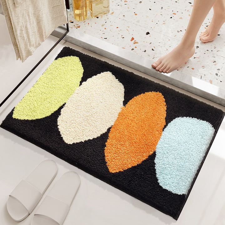 Whimsical Rainbow Bath Mat