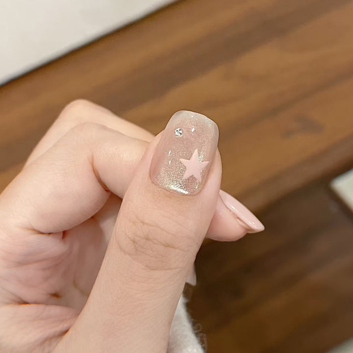 Decorative Glitter Star Press-On Nails Kalsten