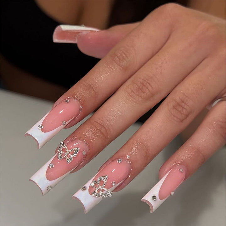 Decorative Press-On Nail Kit with Butterfly Accents kalsten